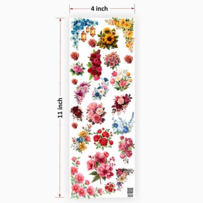 Flowers UV DTF Sticker for Resin art (TR2122)