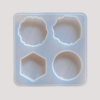 Keychain 4 Cavity Square Silicon Mould Ultimate - Resin Art Tool