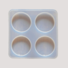Keychain 4 Cavity Round Silicon Mould Ultimate - Premium Resin Supplies