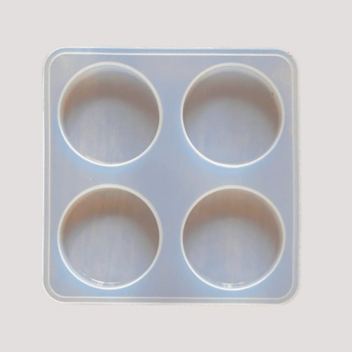Keychain 4 Cavity Round Silicon Mould Ultimate - Premium Resin Supplies