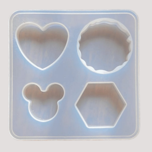 Keychain 4 Cavity Micky Silicon Mould Ultimate - High-Quality Resin Tool
