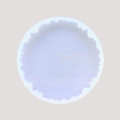 Round Agate Zigzag 3inch Silicone Mould (SM326)