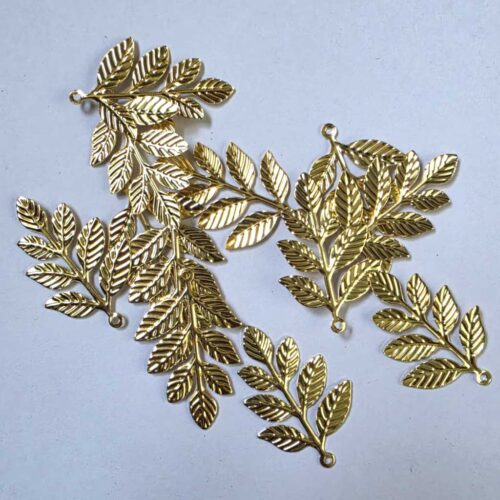 Metal Multi Leafs Golden 12pc (TR631)