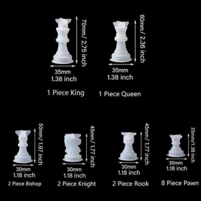 16 In 1 Set Chess Game Pieces Mould (SM331)