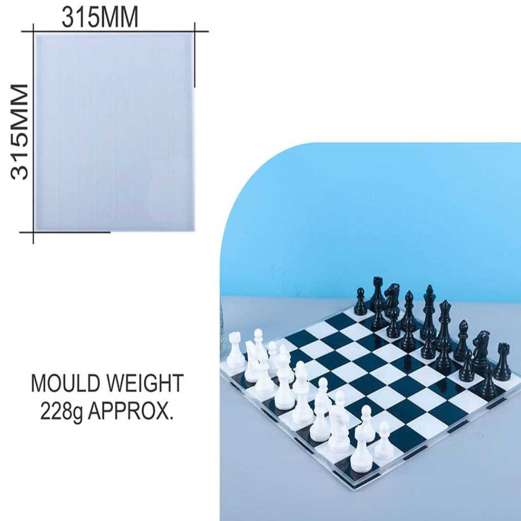 Chess Game Big Board Silicon Mould (SM093) 1 Chess Game Big Board Silicon Premium - Ultimate Resin Mold