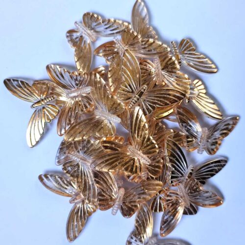 Acrylic Butterfly Gold Frame 50gram (TR013)