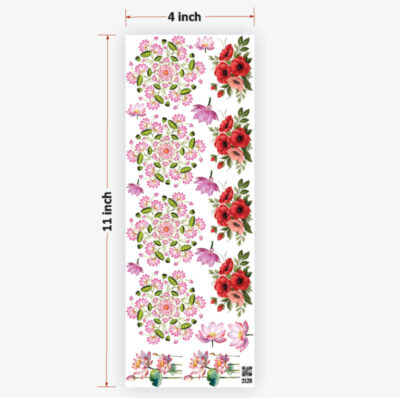 Flowers UVDTF Sticker for Resin art (TR2128)
