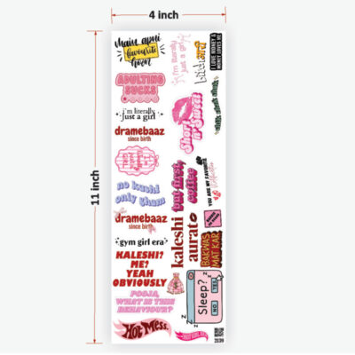 Girls Attitude UVDTF Sticker for Resin art (TR2139)