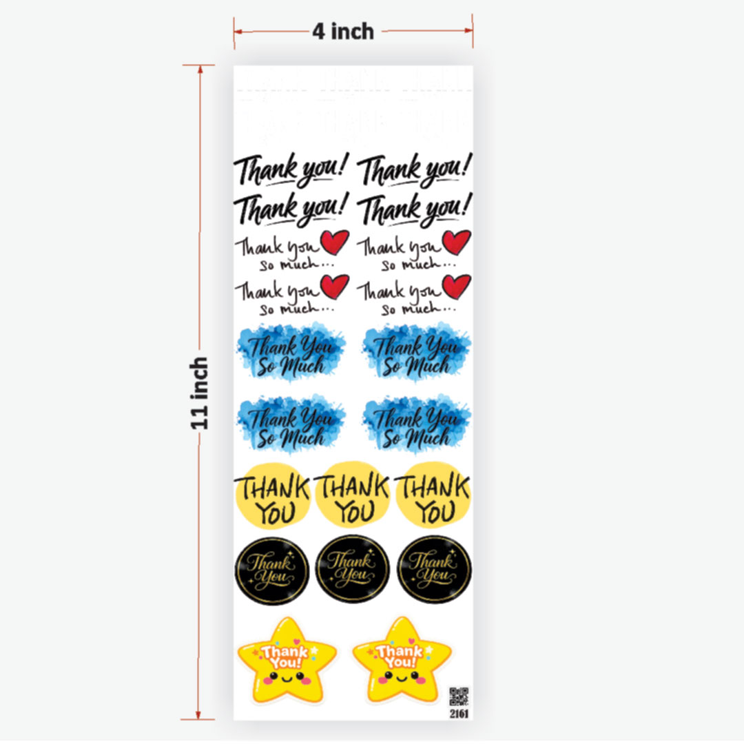 Thank You UVDTF Sticker for Resin art (TR2161) 1 Thank You UVDTF Sticker Premium - Ultimate Resin Art Supplies