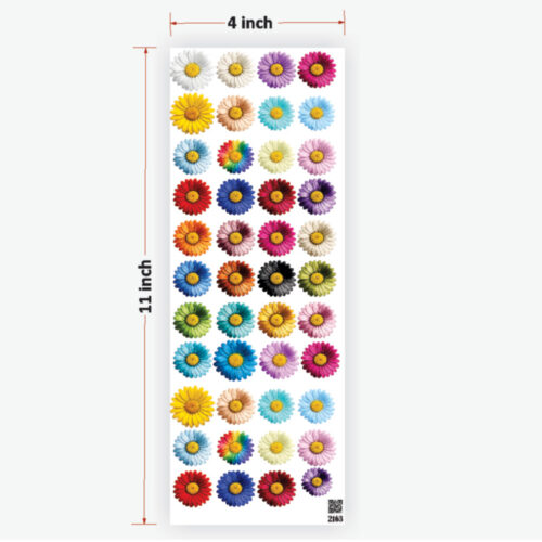All Colour Daisy Flowers UVDTF Sticker Premium for Resin Art