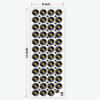 Daisy Black Flowers UVDTF Sticker Premium for Resin Art