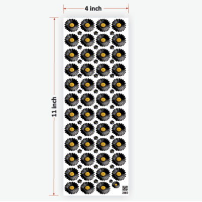 Daisy Black Flowers UVDTF Sticker for Resin art (TR2165)