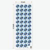 Daisy Blue Flowers UVDTF sticker for premium resin art