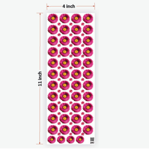 Daisy Dark Pink Flowers UVDTF Sticker Premium - Ultimate Resin Supplies