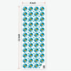 Daisy Ferozi Blue Flowers UVDTF Sticker Premium - Ultimate Resin Art