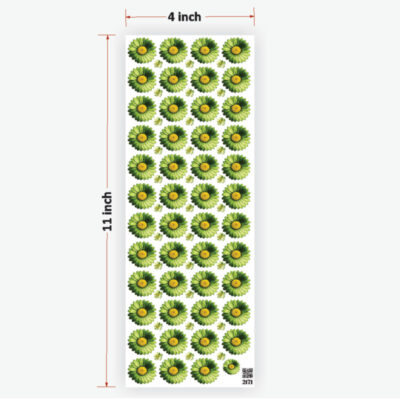Daisy Green Flowers UVDTF Sticker for Resin art (TR2171)