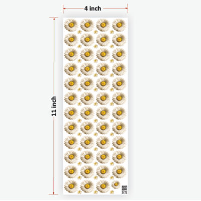 Daisy Ivory Flowers UVDTF Sticker for Resin art (TR2172)