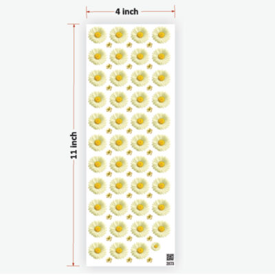 Daisy Lemon Chiffon Flowers UVDTF Sticker for Resin art (TR2173)