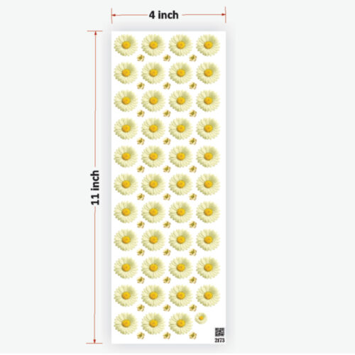 Daisy Lemon Chiffon Flowers UVDTF sticker for resin art ultimate quality