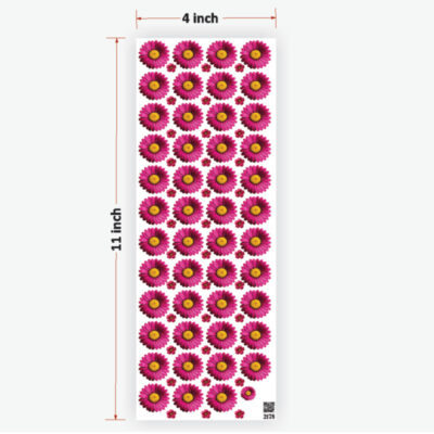 Daisy Magenta Pink Flowers UVDTF Sticker for Resin art (TR2178)
