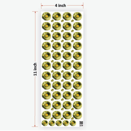 Daisy Mahendi Flowers Sticker Premium - Ultimate Resin Supplies