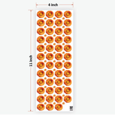 Daisy Orange Flowers UVDTF Sticker for Resin art (TR2182)