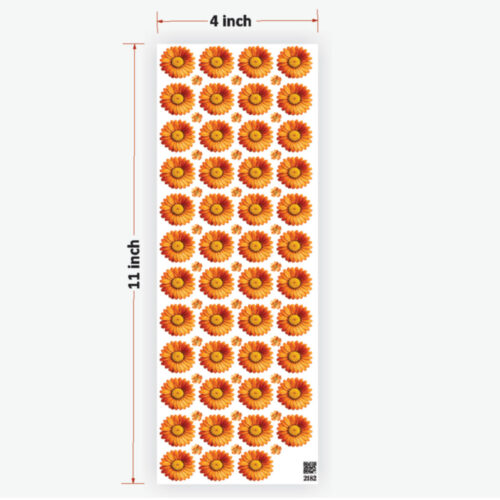 Daisy Orange Flowers UVDTF Sticker Premium - Creative Resin Art