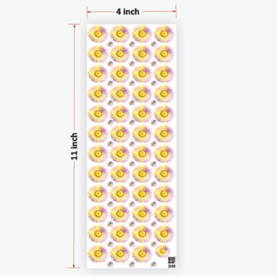 Daisy Pastle Rainbow Flowers UVDTF Sticker for Resin art (TR2183)