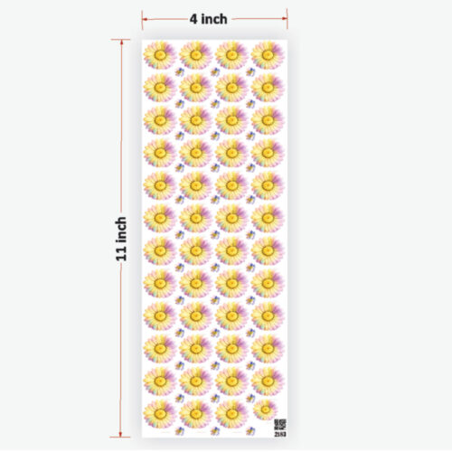 Daisy Pastle Rainbow Flowers UVDTF Sticker for Resin Art Ultimate Quality