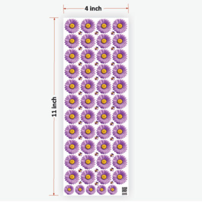 Daisy Purple Flowers UVDTF Sticker for Resin art (TR2185)