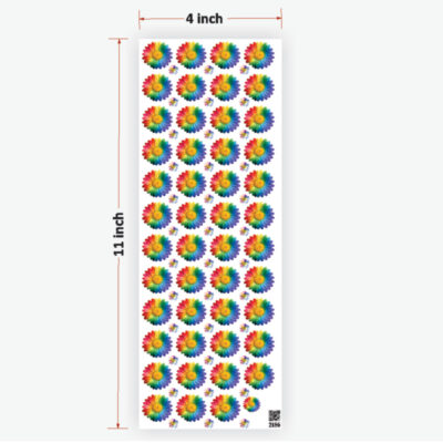 Daisy Rainbow UVDTF Sticker for Resin art (TR2186)
