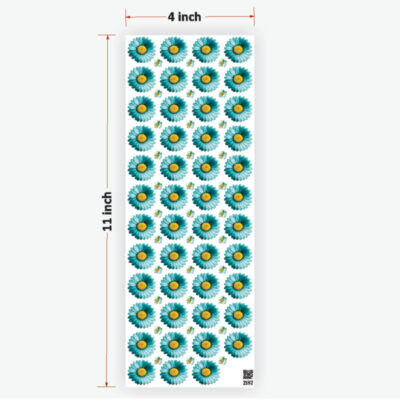 Daisy Rama Green UVDTF Sticker for Resin art (TR2187)