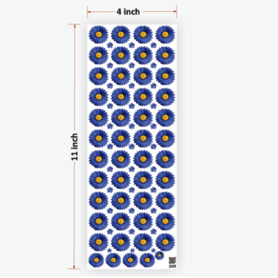 Daisy Royal Blue UVDTF Sticker for Resin art (TR2189)