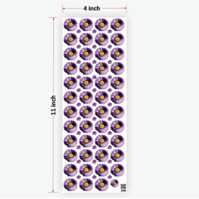Daisy Viloet UVDTF Sticker for Resin art (TR2192)