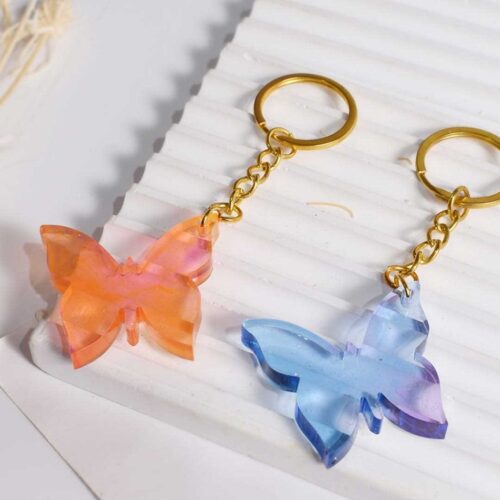 Alternative view of Keychain and Pendant Butterfly Silicone Mold (SM334)