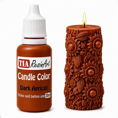 Dark Apricote Candle Color Dye for Candle Making – Highly Concentrated Wax Pigment - 30 ml - 30-ml