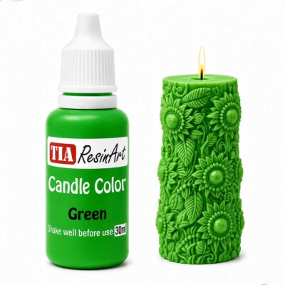 Green Candle Color Dye for Candle Making – Highly Concentrated Wax Pigment - 30 ml - 30-ml