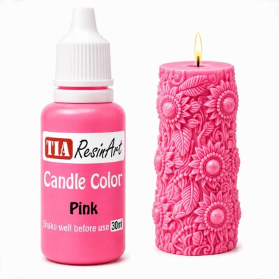 Pink Candle Color Dye for Candle Making – Highly Concentrated Wax Pigment - 30 ml - 30-ml