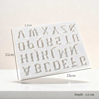 ABCD Alphabet Gothic Letters Mold
