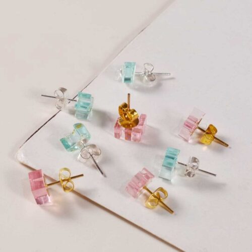 Durable epoxy resin mold for creative earrings