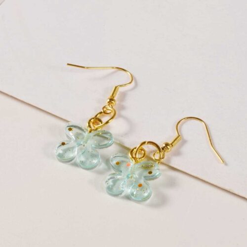 Close-up of detailed mini earring mold for resin jewelry