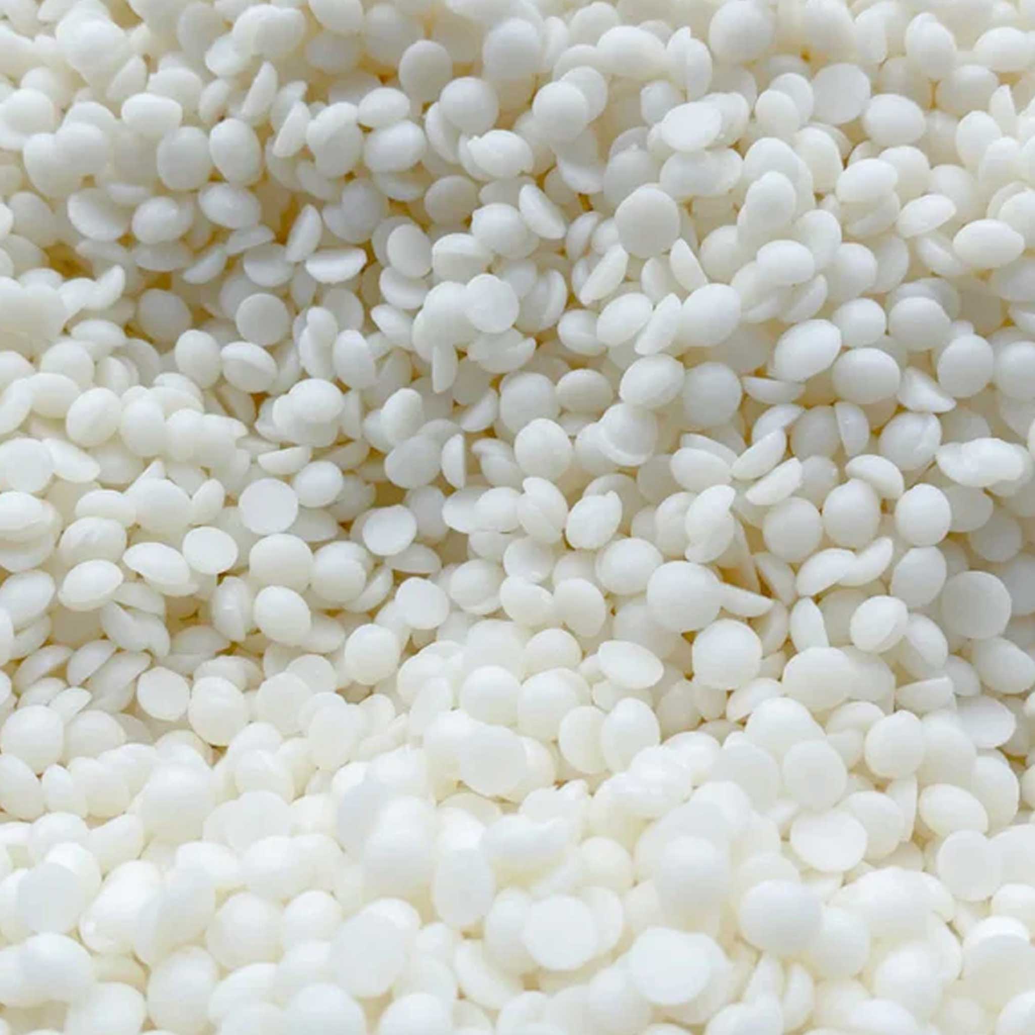 Soy Wax FR+ Grade Pellets For Container Candles 2 Close-up of soy wax pellets for container candles and resin art