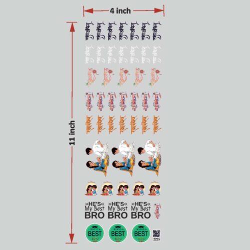 Raksha bandhan UV DTF sticker Ultimate - Resin art supplies for vibrant crafts