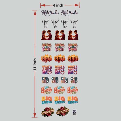 Raksha bandhan UV DTF sticker Ultimate - Resin art supplies for vibrant crafts