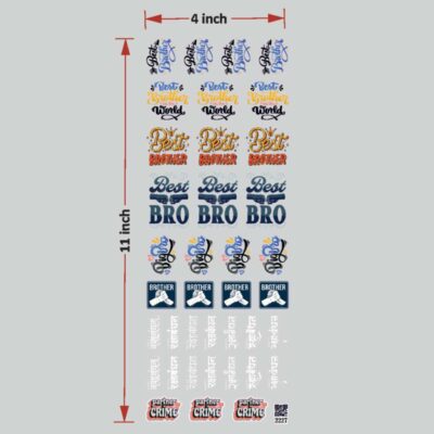 Best Brother UV DTF Sticker Sheet for Resin Art (TR2227)