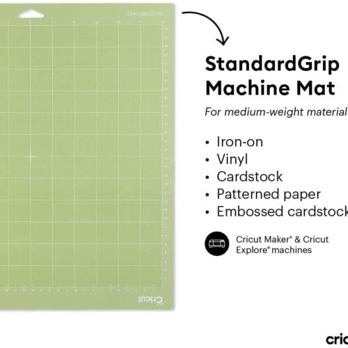Cricut Adhesive Back Cutting Mats 12"X12" 3/pkg-Green, Blue & Purple 11 Reliable Cricut mats ideal for detailed craft work