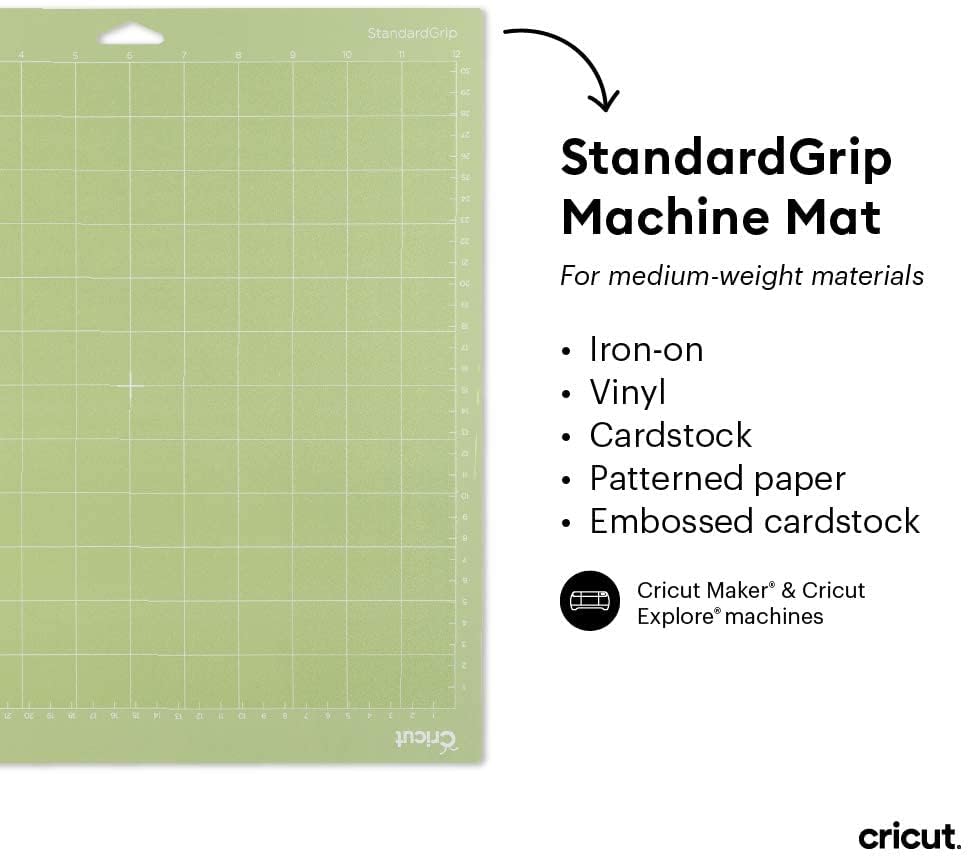 Cricut Adhesive Back Cutting Mats 12"X12" 3/pkg-Green, Blue & Purple 6 Reliable Cricut mats ideal for detailed craft work