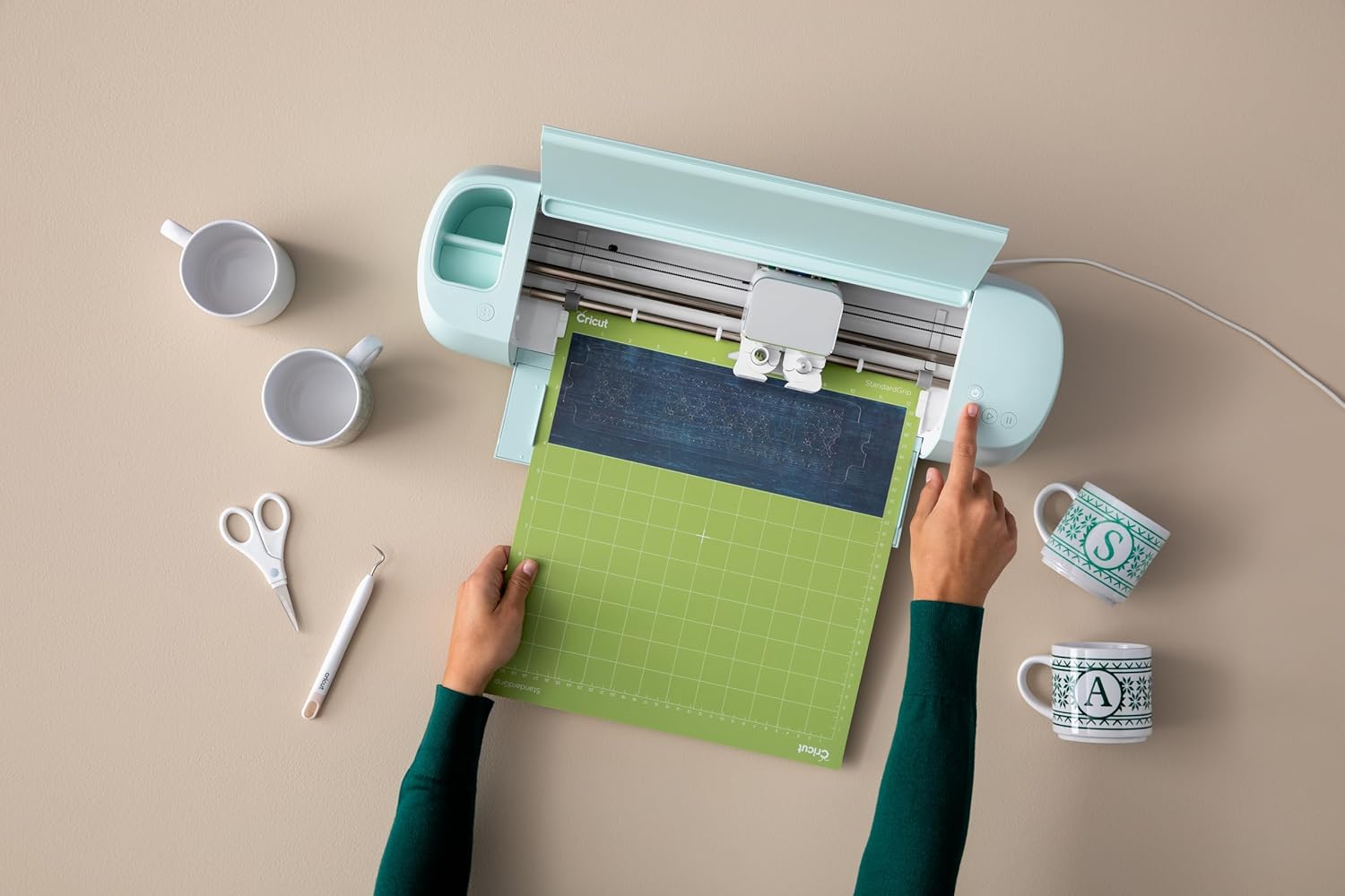Cricut Adhesive Back Cutting Mats 12"X12" 3/pkg-Green, Blue & Purple 3 Vibrant green, blue, purple Cricut mats for crafting
