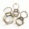 Ring Box Metal Hexagon Premium - Superior Resin Storage