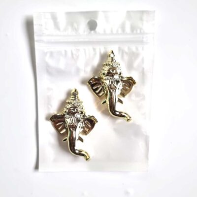 Ganesha Gold Idol Golden Big (2pc)